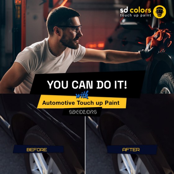 Silver Alloy Wheel Touch Up Paint 20ml - Scratch & Chip Repair