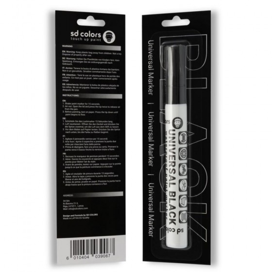 Universal Black Paint Marker for Small Repairs and Touch-Ups