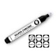 Silver Chrome Paint Marker - High Gloss Mirror Effect for Smooth Surfaces