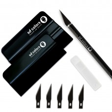 Felt Edge Squeegee Set 2 pcs - Vinyl & Film Application Tools (Standard + Small)