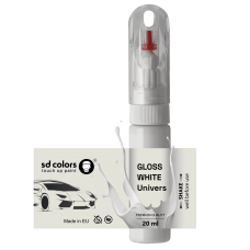 Universal Touch Up Paint Pen Gloss White 20ml - Scratch & Stone Chip Repair for Car, Motorcycle, Bicycle & Alloy Wheels