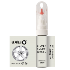 Universal Silver Alloy Wheel Touch Up Paint 20ml - Scratch & Chip Repair