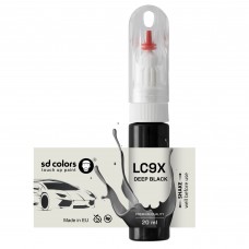 Touch Up Paint 20ml DEEP BLACK LC9X for VAG/VW/AUDI Scratch and Chip Repair Brush