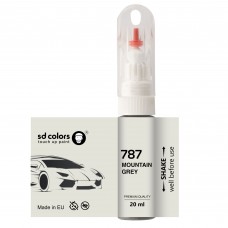 Touch Up Paint 20ml MOUNTAIN GREY 787 for MERCEDES Scratch and Chip Repair Brush