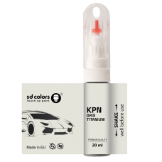 Touch Up Paint 20ml GRIS TITANIUM KPN for RENAULT Scratch and Chip Repair Brush