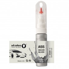 Touch Up Paint 20ml DECOR SILVER A55 for BMW Scratch and Chip Repair Brush